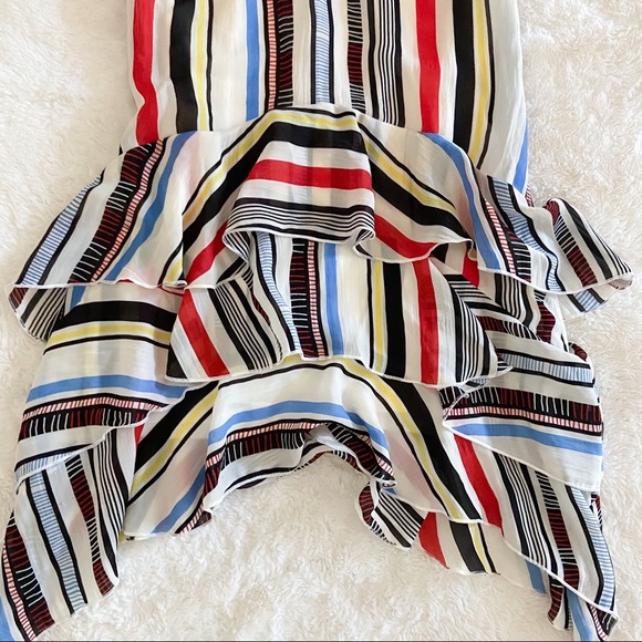 NWT Eva Franco Milana Striped Dress 0P - Picture 3 of 11